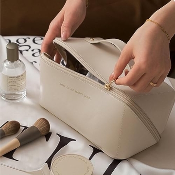 BIVIZKU Large Portable Makeup Bag for Travel & Daily Use