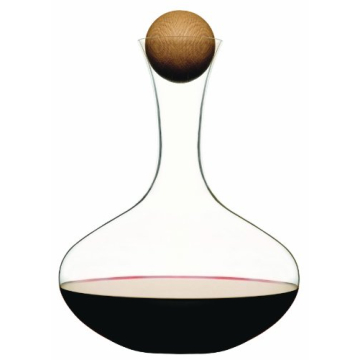 Sagaform Elegant Wine Carafe with Oak Stopper