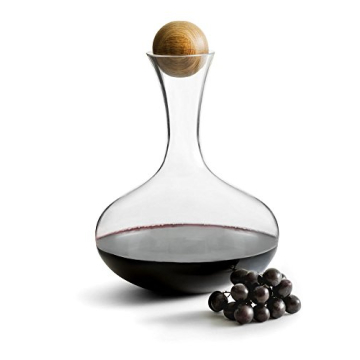 Sagaform Elegant Wine Carafe with Oak Stopper