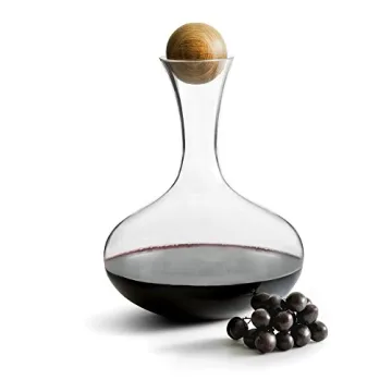 Sagaform Elegant Wine Carafe with Oak Stopper