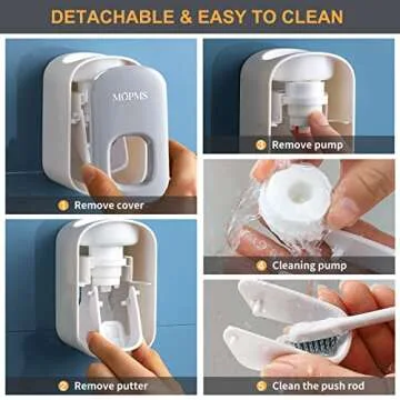 MOPMS Automatic Toothpaste Dispenser for All Ages
