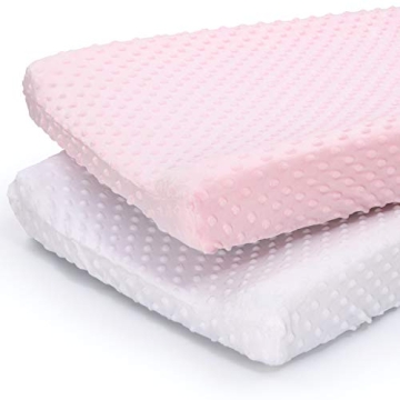 Peanutshell Baby Girl Changing Pad Covers Set – Ultra Soft for Comfort