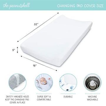 Ultra Soft Baby Changing Pad Covers Set of 2