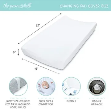 Ultra Soft Baby Changing Pad Covers Set of 2
