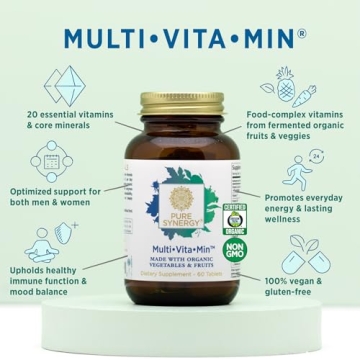 PURE SYNERGY Whole Food Multivitamin for Energy and Health