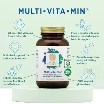PURE SYNERGY Whole Food Multivitamin for Energy and Health