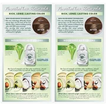 Garnier Hair Color Nutrisse Nourishing Creme, 61 Light Ash Brown (Mochaccino) Permanent Hair Dye, 2 Count (Packaging May Vary)