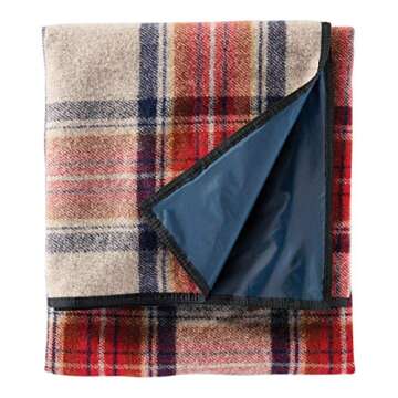 Pendleton Roll-Up Wool Blanket, Vintage Dress Stewart