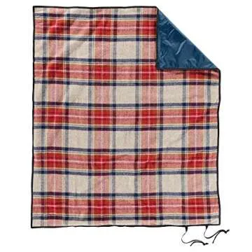 Pendleton Roll-Up Wool Blanket, Vintage Dress Stewart