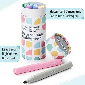 Mr. Pen- Highlighters, 8 Pack, Macaron Colors, Highlighters Assorted Colors, Highlighter Set, Pastel Highlighters, Highlighter Pens, Colored Highlighters, Book Highlighters Pastel Highlighter Set