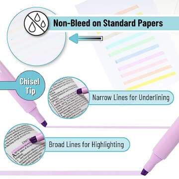 Mr. Pen- Highlighters, 8 Pack, Macaron Colors, Highlighters Assorted Colors, Highlighter Set, Pastel Highlighters, Highlighter Pens, Colored Highlighters, Book Highlighters Pastel Highlighter Set