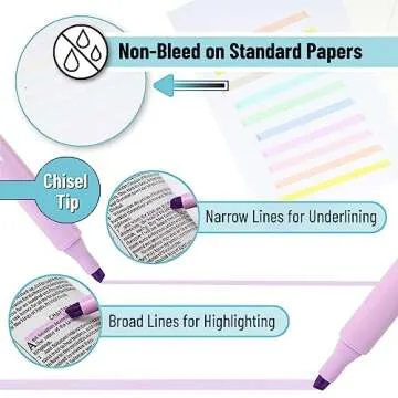 Mr. Pen- Highlighters, 8 Pack, Macaron Colors, Highlighters Assorted Colors, Highlighter Set, Pastel Highlighters, Highlighter Pens, Colored Highlighters, Book Highlighters Pastel Highlighter Set