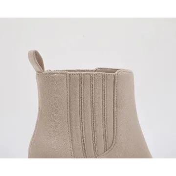 Imily Bela Women's Stylish Suede Ankle Boots for Winter