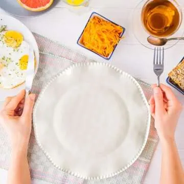 Newtay 12 Pcs Dinnerware Set Include 4 Pcs 11 Inch Dinner Plates 4 Pcs 9 Inch Salad Plates and 4 Pcs 7.5 Inch Bowls for Kitchen, Everyday Use