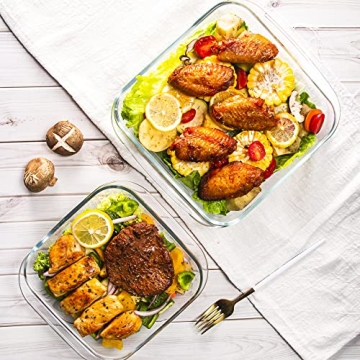 Glass Casserole Dish Set for Easy Baking and Storage