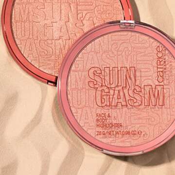 Catrice | SUNGASM Face & Body Highlighter | Jumbo Sized, Silky Soft Powder With Light Reflecting Pigments | For All Skintones | Vegan, Paraben Free, Oil Free | Cruelty Free