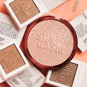 Catrice | SUNGASM Face & Body Highlighter | Jumbo Sized, Silky Soft Powder With Light Reflecting Pigments | For All Skintones | Vegan, Paraben Free, Oil Free | Cruelty Free