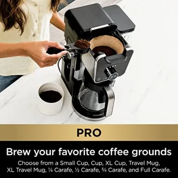 Ninja CFP301 Coffee Maker with Glass Carafe and Frother