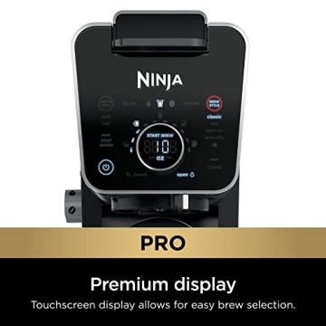 Ninja CFP301 Coffee Maker with Glass Carafe and Frother
