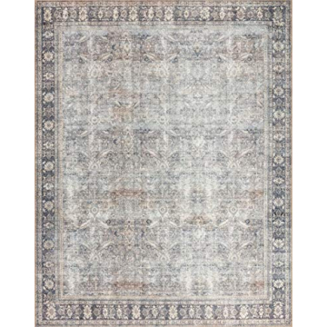 Loloi II Wynter Area Rug in Grey/Charcoal - Soft & Durable