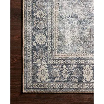 Loloi II Wynter Area Rug in Grey/Charcoal - Soft & Durable