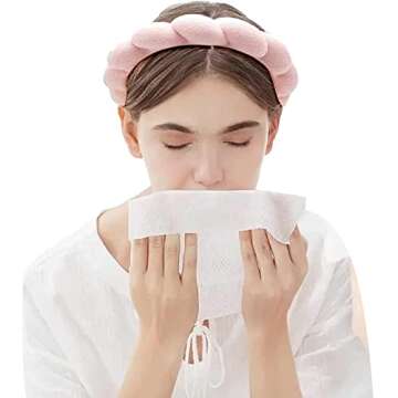 HONGKEIE Spa Makeup Headband for Easy Face Washing and Makeup