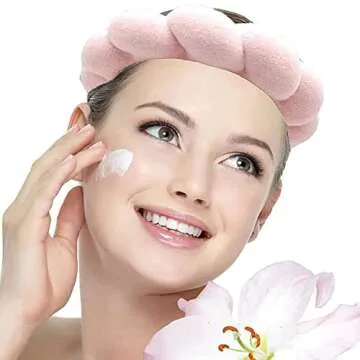 HONGKEIE Spa Makeup Headband for Easy Face Washing and Makeup