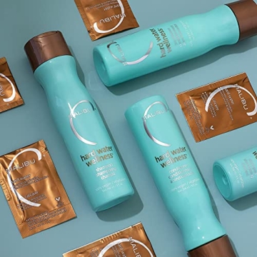 Malibu C Hard Water Wellness Shampoo - Hydrating Sulfate Free Shampoo - Hair Care for Hard Water - Protects Hair from Hard Water Elements + Removes Build Up (9 oz)