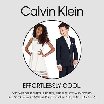 Stylish Calvin Klein Boys Blazer Suit Jacket in Grey Heather