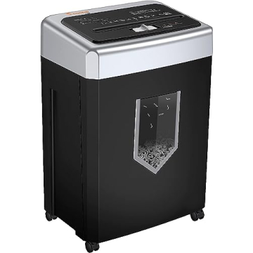Bonsaii C169 5Gal 15-Sheet Office Paper Shredder - Heavy Duty & Quiet