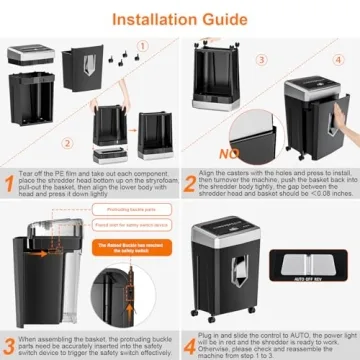 Bonsaii C169 Office Paper Shredder for Home Use