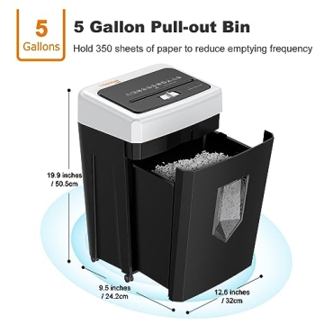 Bonsaii C169 Office Paper Shredder for Home Use