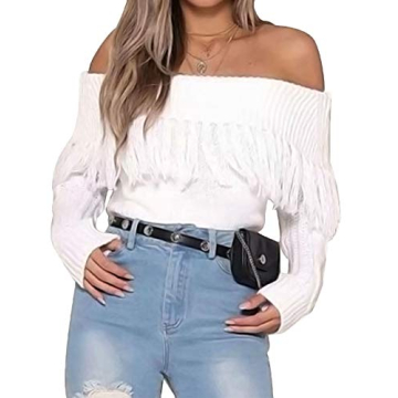 Stylish xxxiticat Women's Sexy Off Shoulder Cardigan Sweater