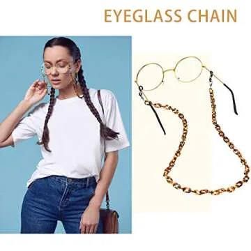 Chic 6-Piece Glasses Chain & Face Mask Lanyard