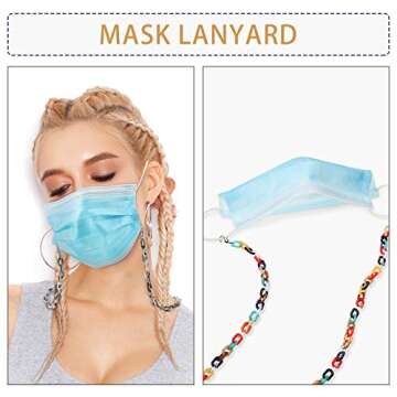Chic 6-Piece Glasses Chain & Face Mask Lanyard