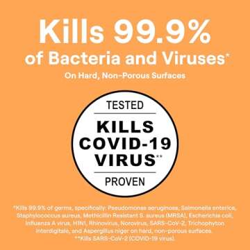 Seventh Generation Lemongrass Citrus Disinfecting Multi-Surface Cleaner - 26 Oz, Pack of 4