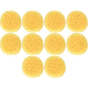 Creative Hobbies® 10 Pack of 3-1/2 Inch Round Synthetic Silk Sponges for Painting, Crafts, Ceramics...