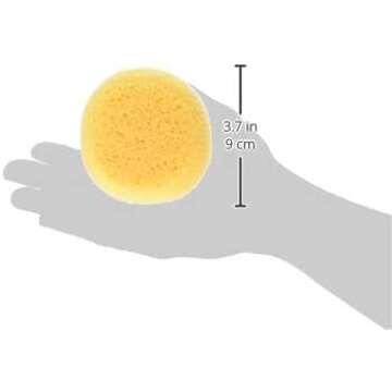 Creative Hobbies® 10 Pack of 3-1/2 Inch Round Synthetic Silk Sponges for Painting, Crafts, Ceramics, Household Use & More! Pack of 10 Sponges