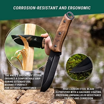 BeaverCraft Bushcraft Knife - Durable Camping Survival Knife
