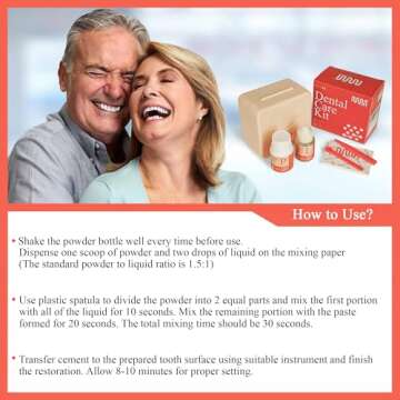 Zinc Oxide Eugenol Dental Care Kit for Temporary Fixes