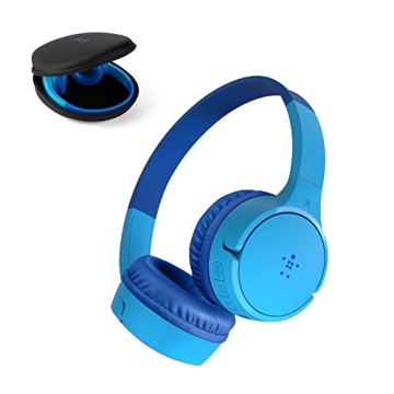 Belkin SoundForm Mini - Wireless Bluetooth Headphones for Kids with 30H Battery Life, 85dB Safe Volu...