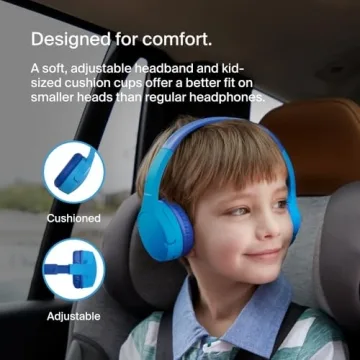 Belkin SoundForm Mini Kids Bluetooth Headphones - Safe & Stylish
