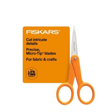 Fiskars Premier No. 5 Micro-Tip Scissors for Crafts and Sewing