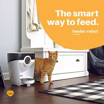 Whisker Feeder-Robot: WiFi Automatic Pet Feeder with Backup Battery