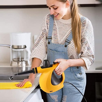 Handheld Steam Cleaner, Pressurized Multi-Surface Steam Cleaner with 11pcs Accessories, Chemical Free Multi-Purpose Steam Cleaners for Home Use, Steamer for Cleaning Floor, Tile, Windows, Couch, Grout