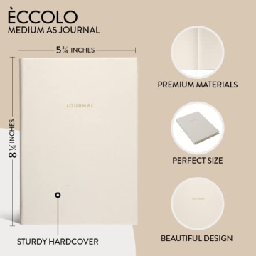 Eccolo Medium Lined Journal - Stylish Writing Companion