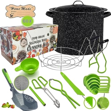 Beginner Canning Pot Set with Accessories and Rack