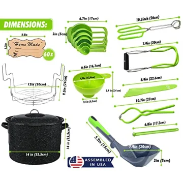 Beginner Canning Pot Set with Accessories and Rack