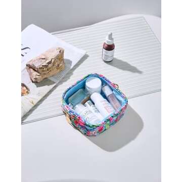 Oaque Clear Cosmetic Bag Mini Travel Essential Makeup Bag
