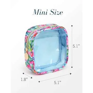 Oaque Clear Cosmetic Bag Mini Travel Essential Makeup Bag